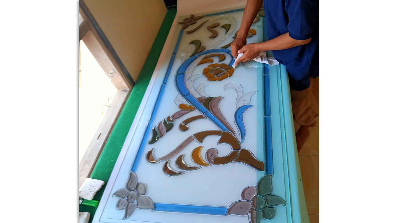 Kaca Inlay Kaca patri palembang AZ