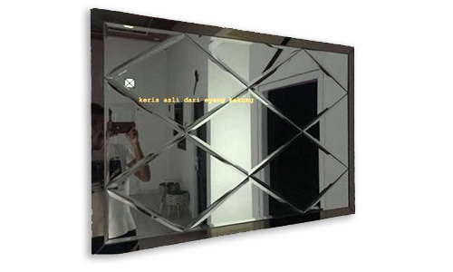 Cermin Bevel Kaca patri palembang AZ