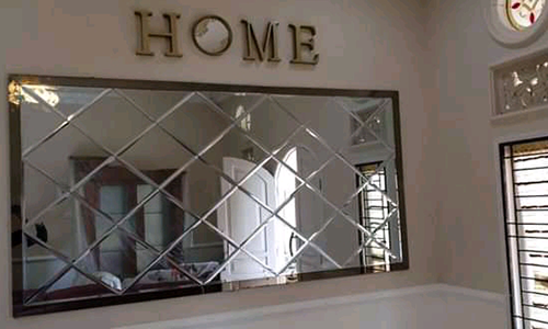 Cermin Bevel Kaca patri palembang AZ