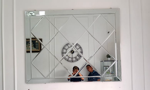 Cermin Bevel Kaca patri palembang AZ