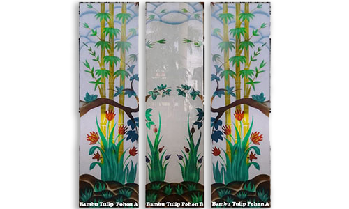 Kaca Sandblast Kaca patri palembang AZ