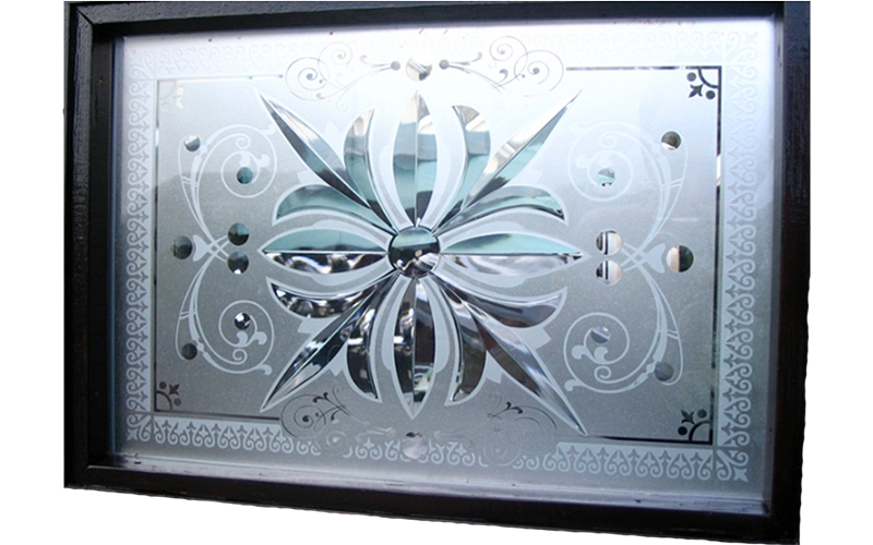 Kaca Sandblast Kaca patri palembang AZ